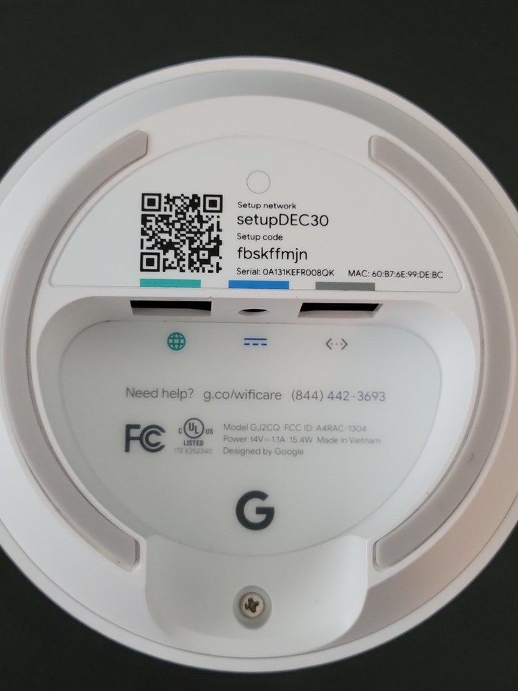 Google Wi-Fi Mesh 3 Pack Model GJ2CQ - White - TESTED/WORKING