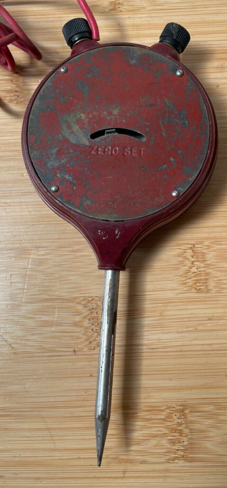 GE Volt Checker Type DX-1 Voltmeter Dk Red Bakelite 80X1V3