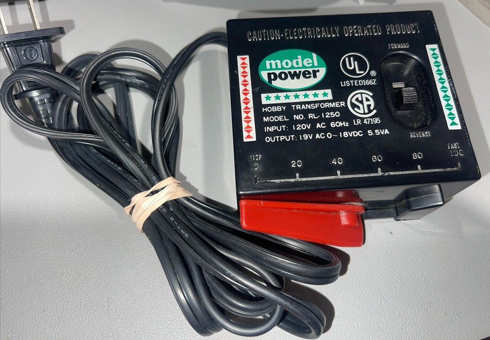 Model Power RL-1250 Hobby Transformer W/ Direction & Speed Controls