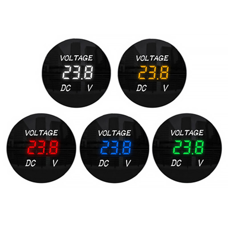 DC 12V-24V LED Panel Digital Voltage Volt Meter Display Voltmeter Car Motorcycle