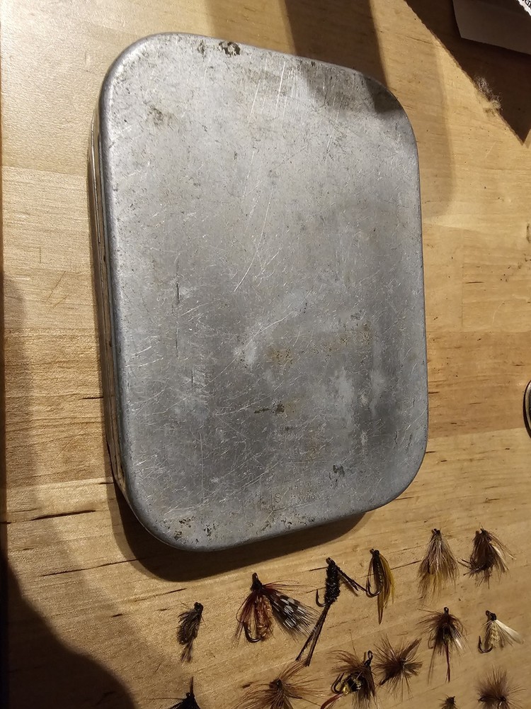 Richard Wheatley Fly Box. W/ Flies. See Description.