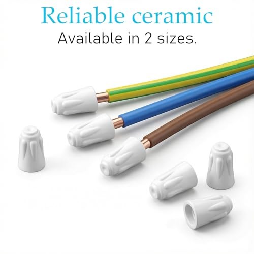 cobee 36 Pcs Ceramic Wire Connector, High Temp Wire Connectors White Ceramic