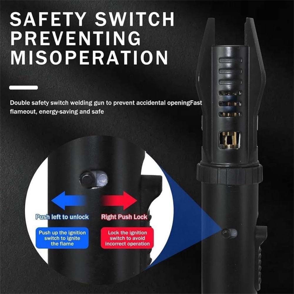 1PCS Jet Flame Lighter Refillable Storm Lighter Windproof Long Stick Lighter