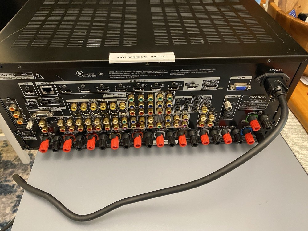 Integra DTR-50.3 Receiver - Powers Up - (see description) no remote