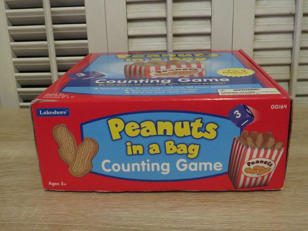 Lakeshore PEANUTS IN A BAG Counting Game ~ Math ~ Educational ~ Fun