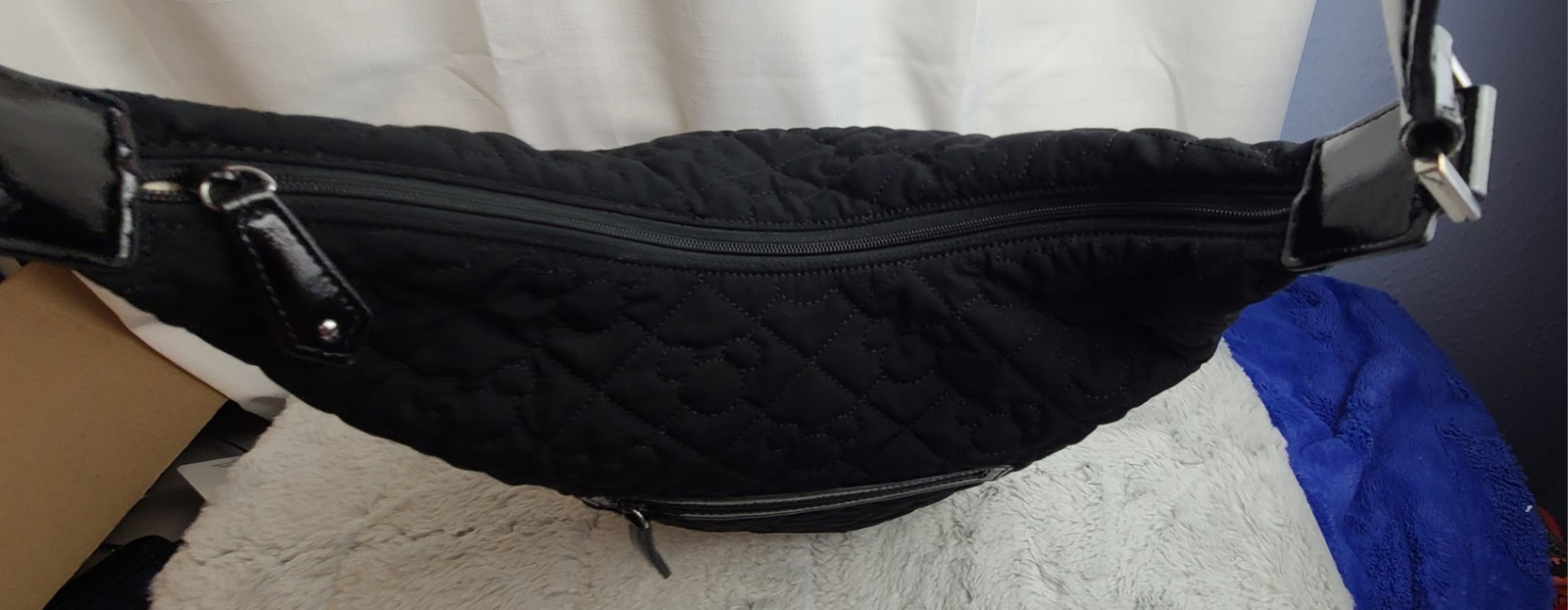 Vera Bradley Disneys Mickey Mouse Black Quilted Bucket Bag/Tote, Retired