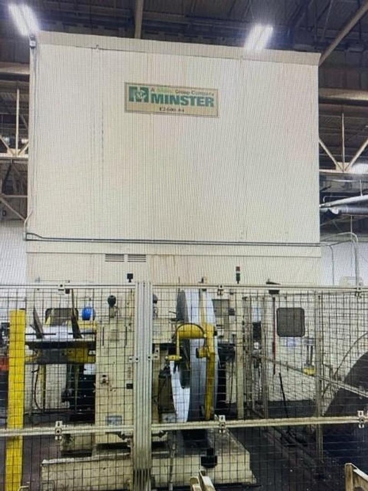 2013 Minster E2-600-84-54 Eccentric Geared Straight Side Press #7046