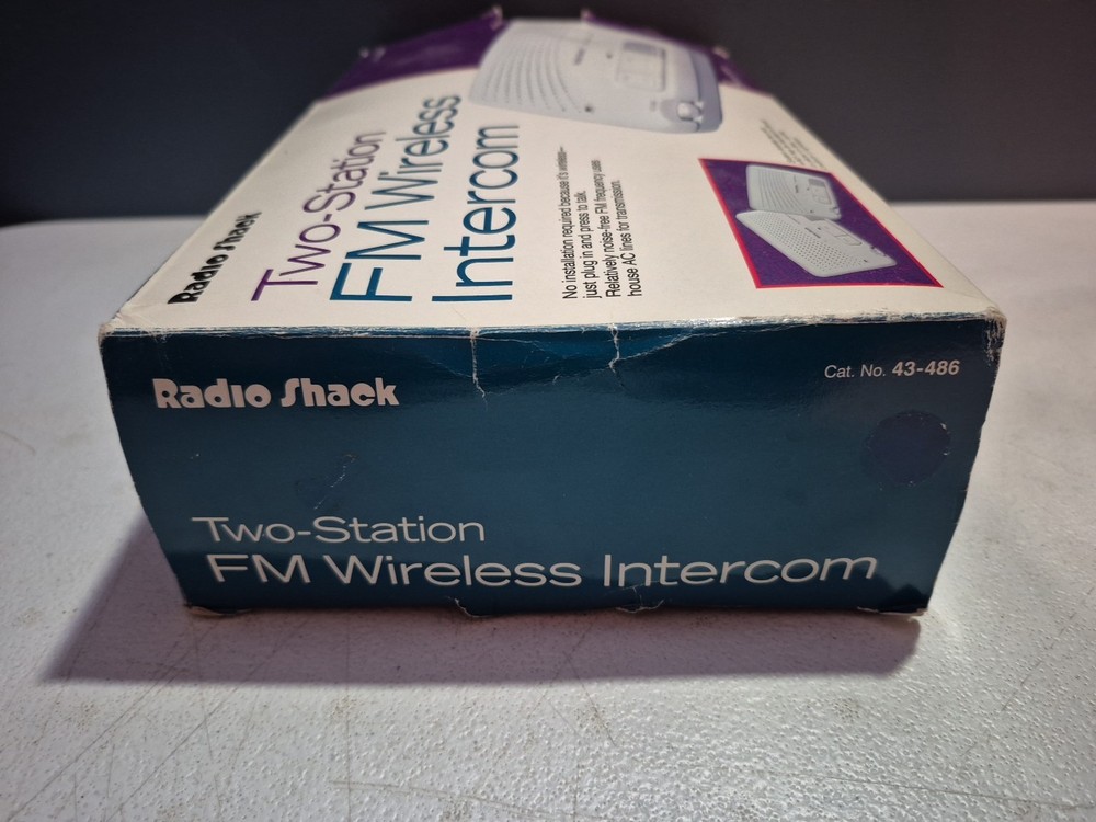 Radio Shack Two-Station FM Wireless Intercom Pair Model 43-486 Tested *READ