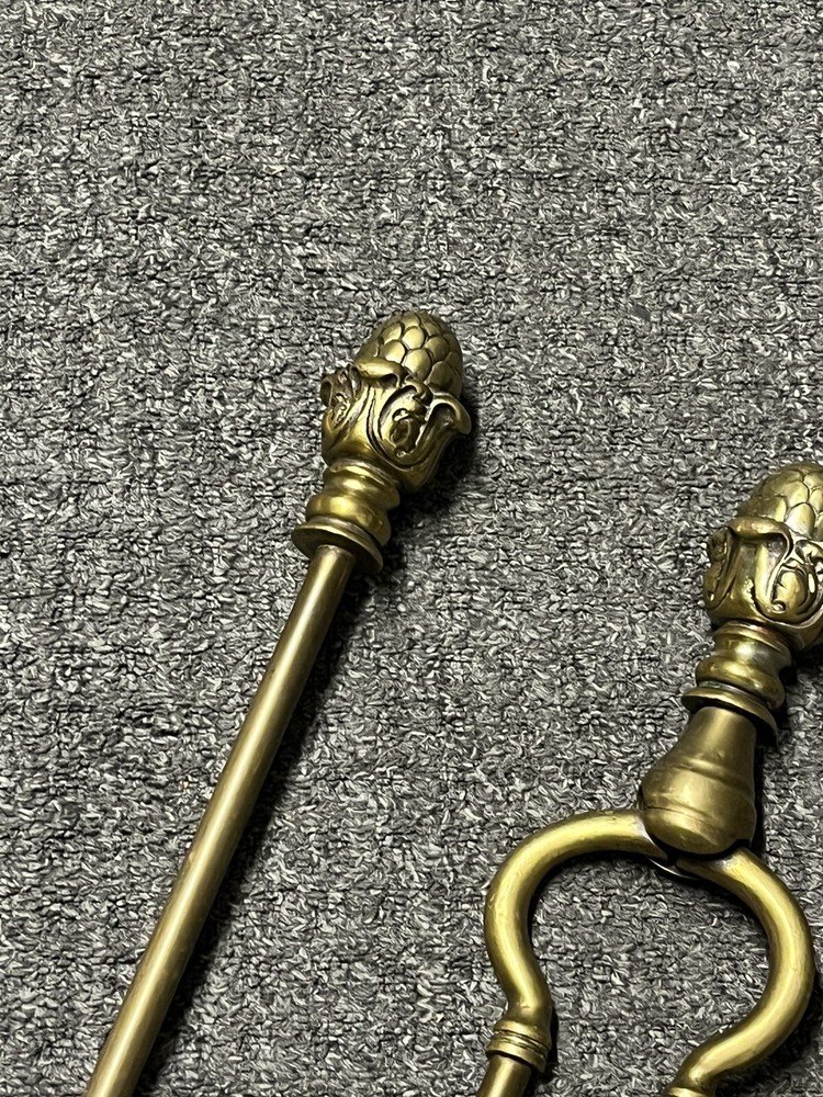 Brass Fireside Tools