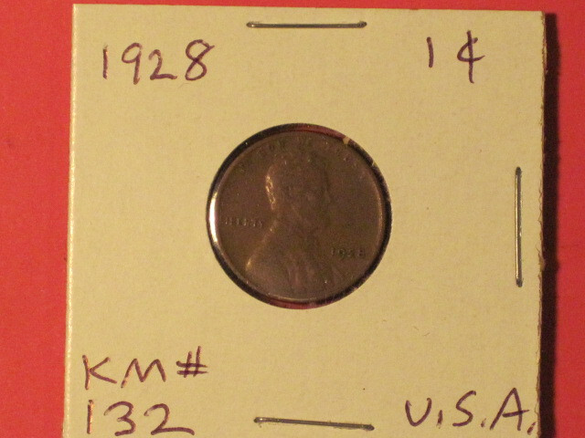 1928 Wheat Cent - Philadelphia Mint