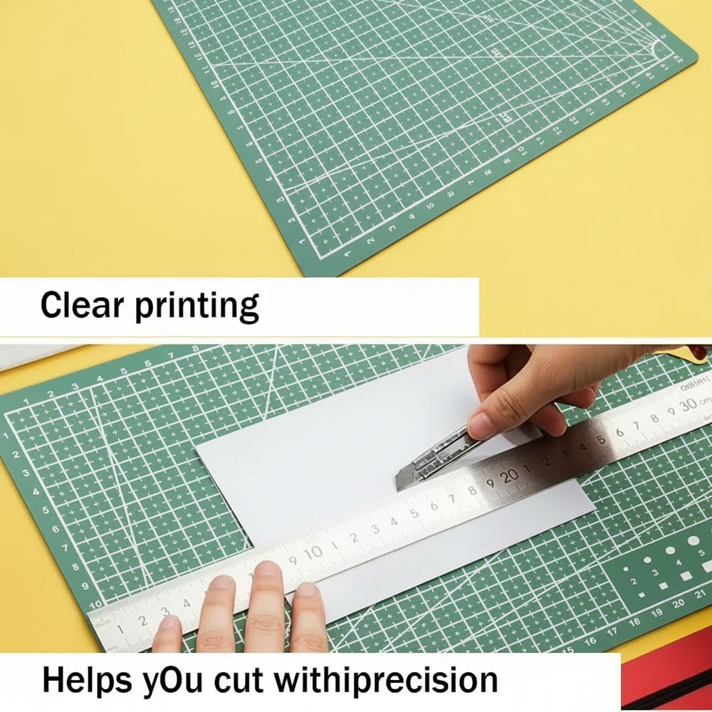 A3 PVC Cutting Mat – Workbench Patchwork, Sewing, DIY, Knife & Leather Cutting B