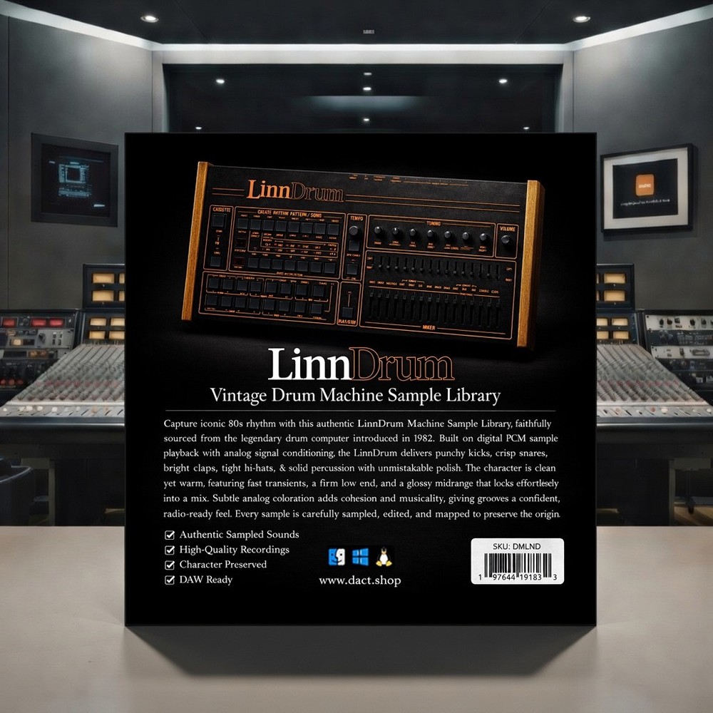 LinnDrum Drum Machine Sample Library