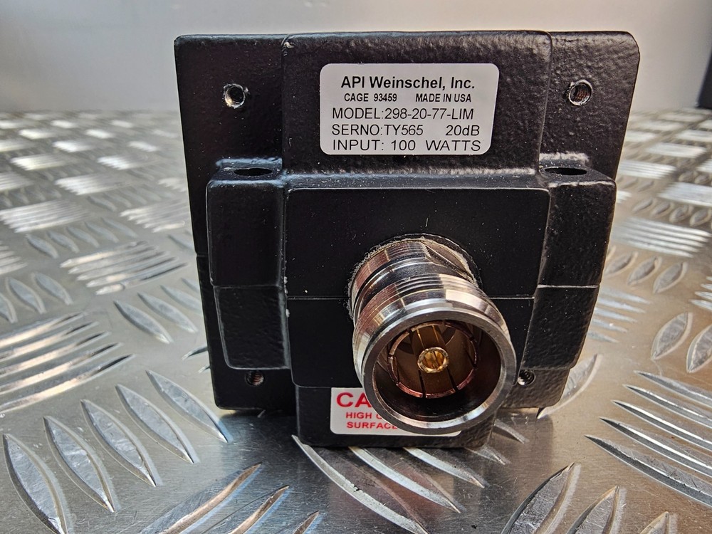 API Weinschel 298-20-77-LIM 20dB RF Attenuator 100W N-Type