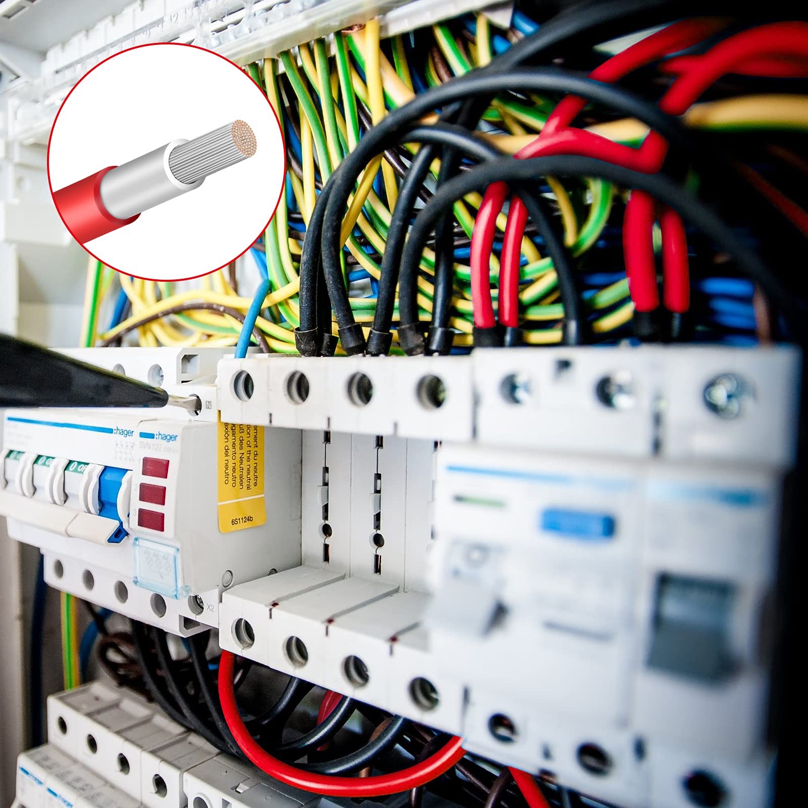 10 Gauge Wire - iGreely Solar Panel 30Ft Black & 10AWG, Black+Red