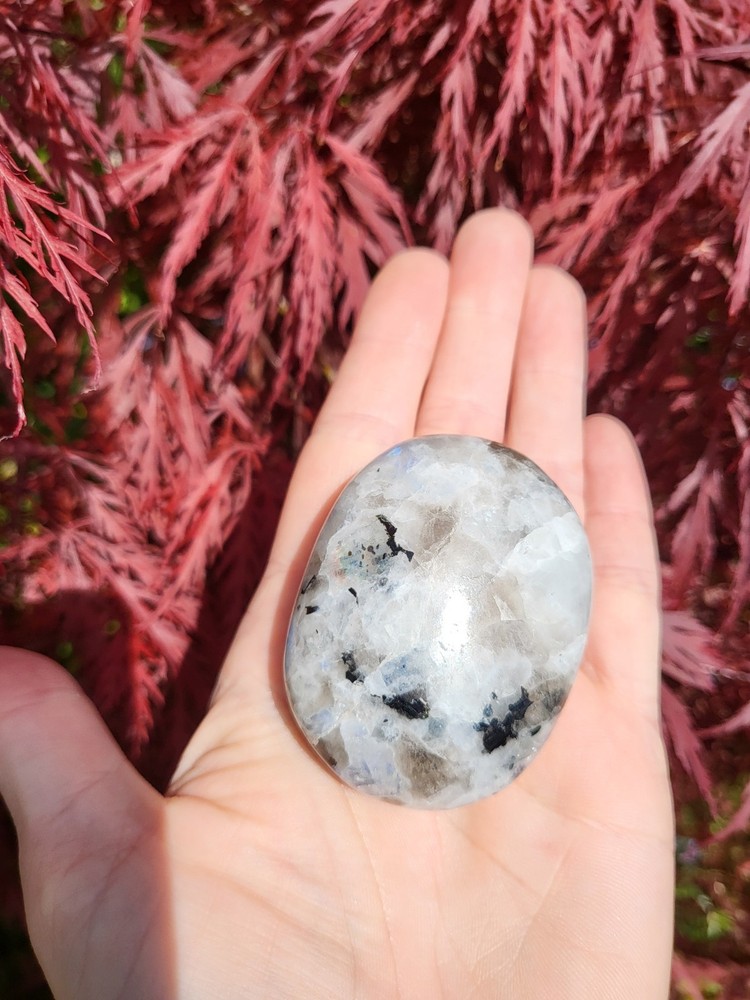 Rainbow Moonstone Palmstone *sale*