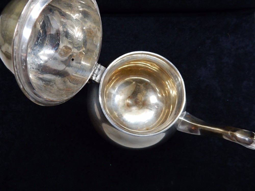 Silver Plated Tea Pot Made In India with Wooden Handle