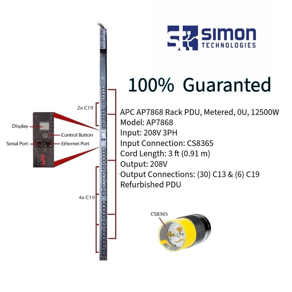 🔥PDU APC AP7868, Tested, 100% Guaranted 🔥