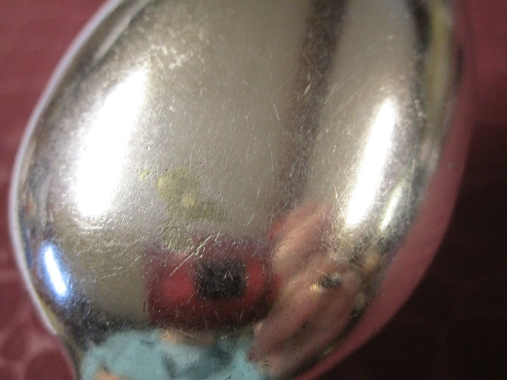 Scandinavian Table Serving Spoon Hammered Look No Monograms