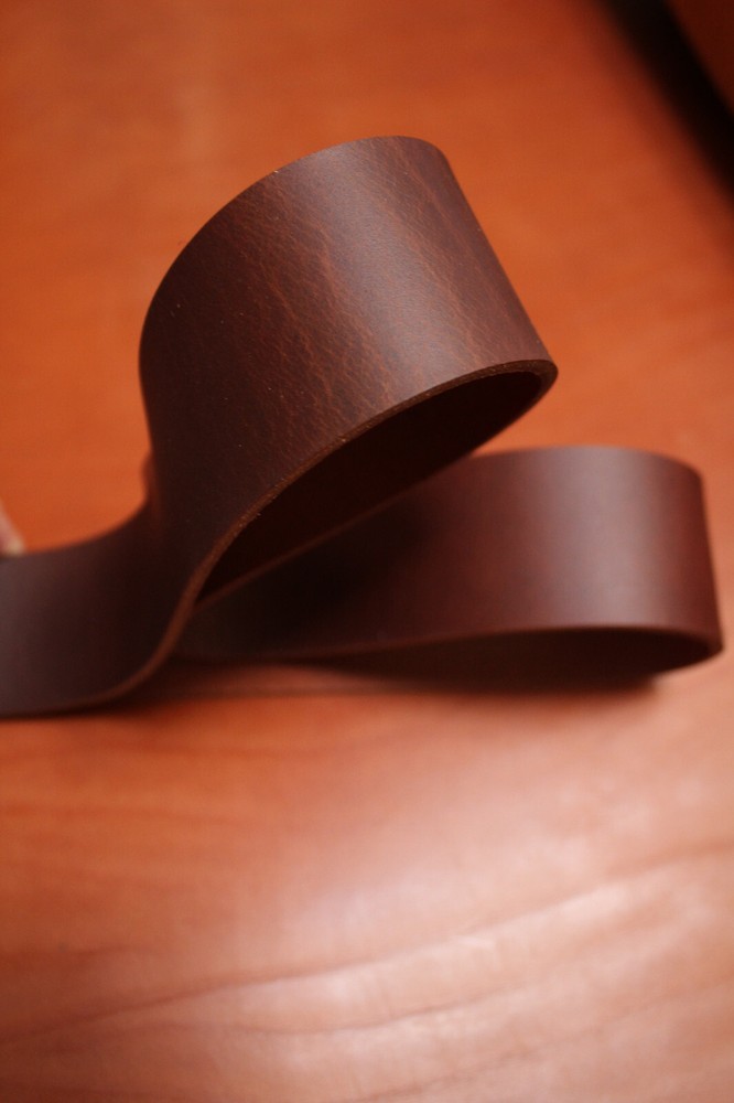 Top Leather Straps, Dark Braun, Pull Up, 45 MM Width Strap, 3,5 MM Thick Leather