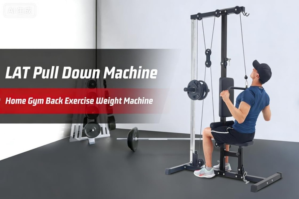 LAT Pull Down Machine for Home Gym Full Body Workout Machine Cable Pulley System