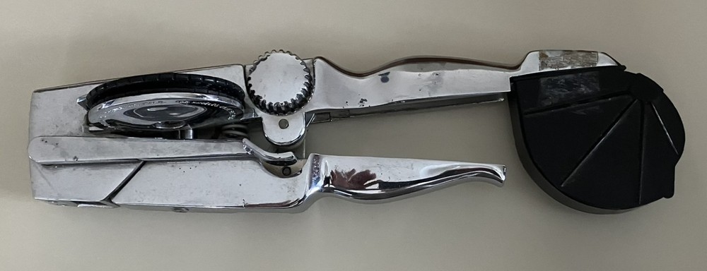 Vintage Duramatic Chrome Embossing Tape Label Maker