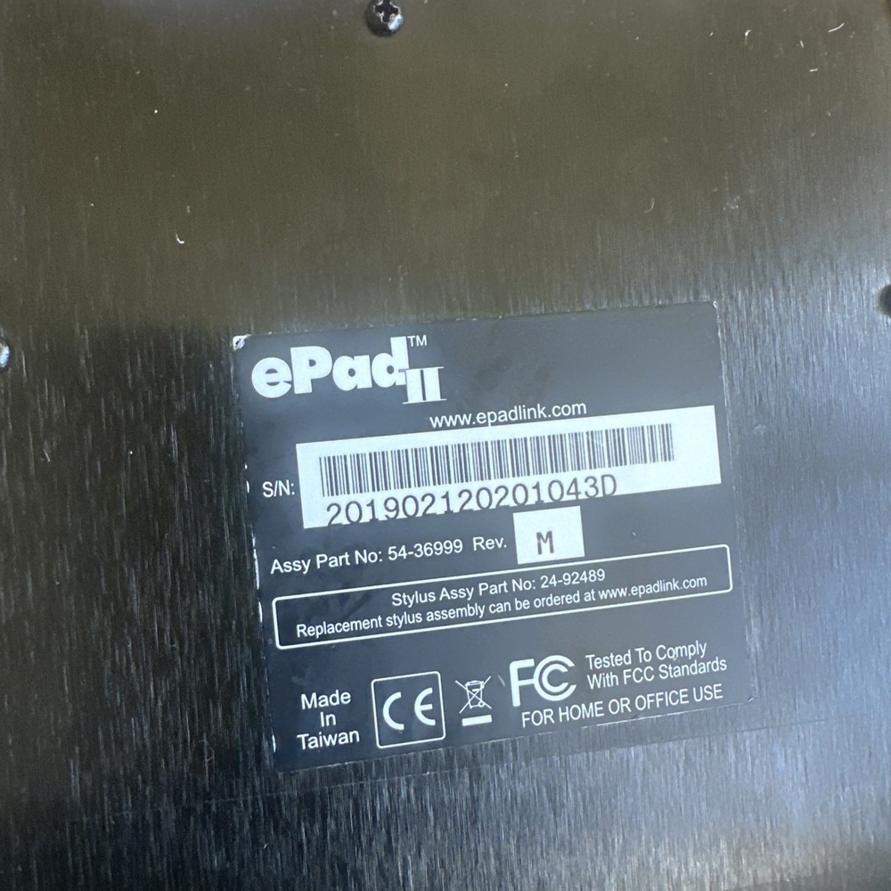 ePadLink ePad II Signature Pad LCD USB Electronic Signing Capture Device