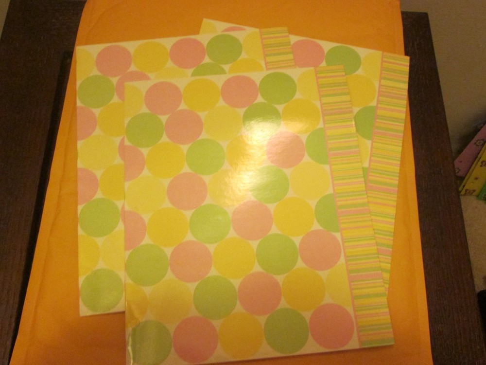 Three Pastel Color Folders New