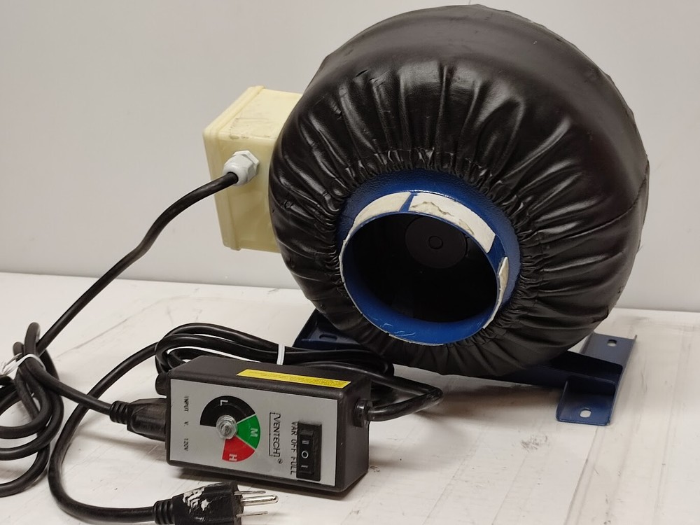 Ventech HVAC 6" Inline Duct Fan 190CFM Ventilation Blower with Speed Controller