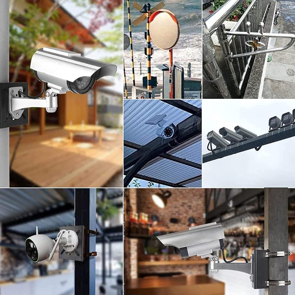 Universal Vertical Pole Mount Adapter Bracket for CCTV Security Camera PTZ Dome