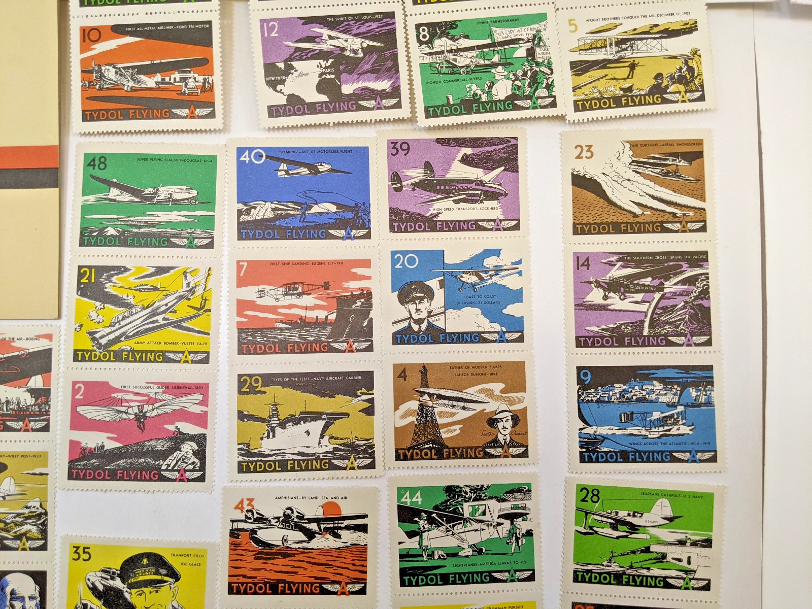 TYDOL Flying A Stamp Album of American Aviation 1940 Fuel Oil Company UNUSED A+