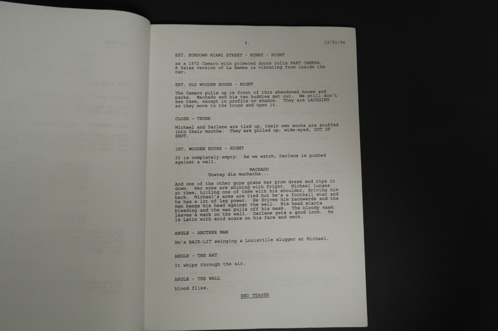 The Cold Case Squad Original TV Script Stephen J. Cannell Studios Collection