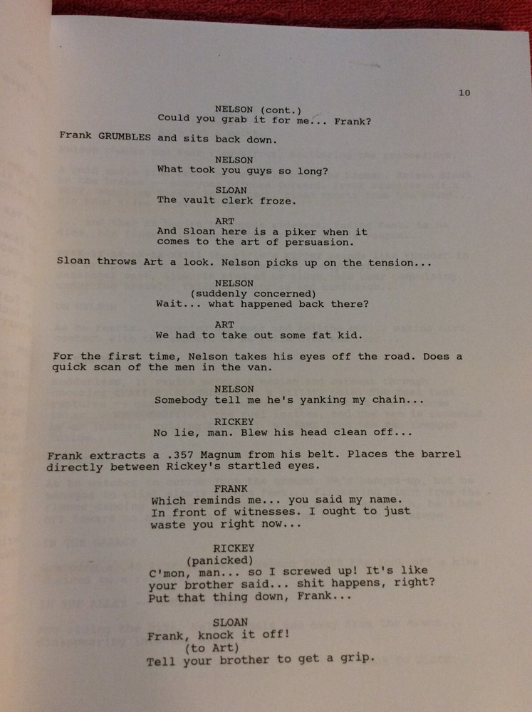 ORIGINAL SCRIPT STYX PETER WELLER BRYAN BROWN ANGUS MACFAYDEN ALEX WRIGHT