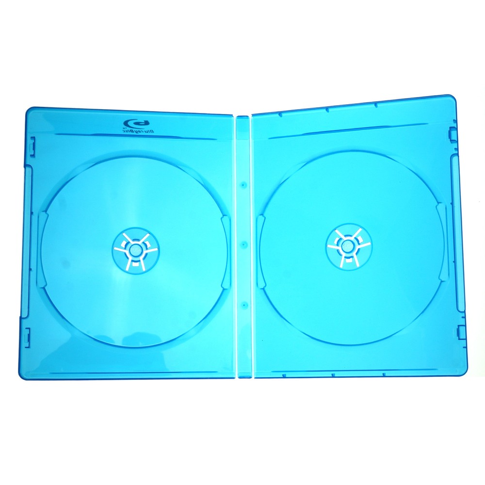 10 Pack 11mm DVD CD Empty Case Two Disc Storage Blu-ray Plastic Holder Sleeve