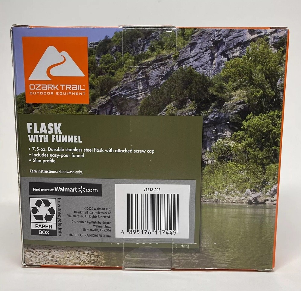 Ozark Trail Stainless Steel Flask Set (Includes Funnel) Sunset