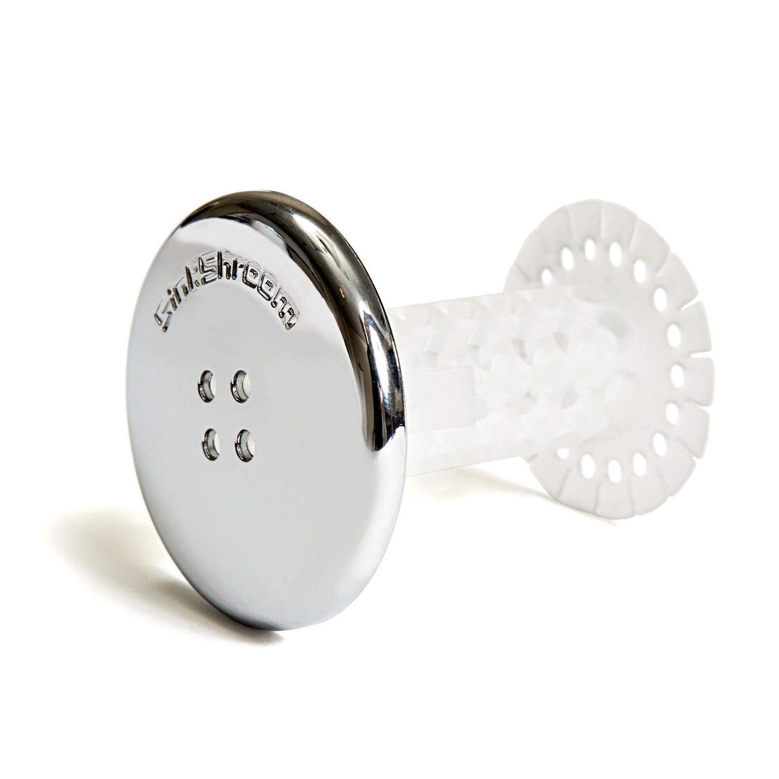 SinkShroom® Chrome Award-Winning Drain Hair Catcher Strainer Snare by TubShroom