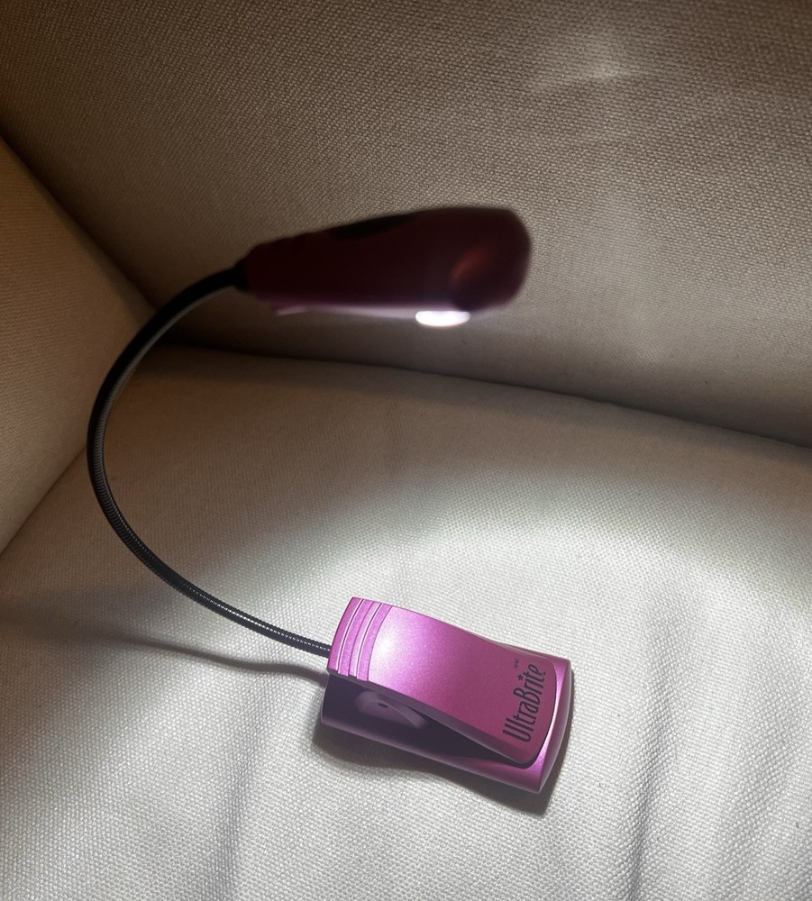 UltraBrite Pink LED Clip-On Reading Light