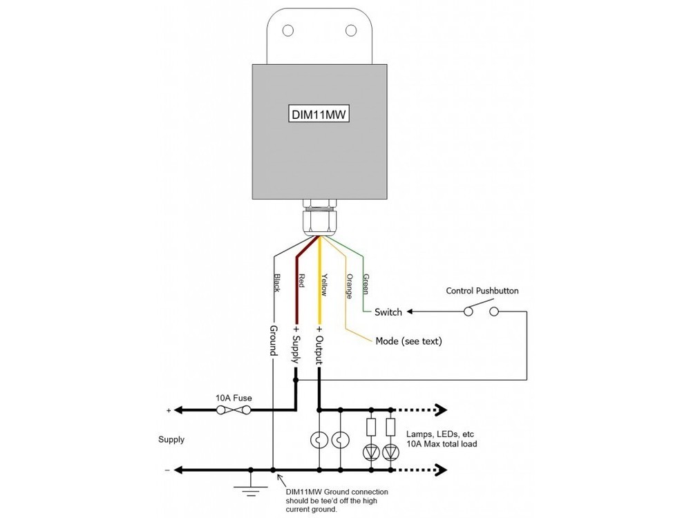 ABELTRONICS DIM11 SINGLE SWITCH ONE TOUCH LED DIMMER