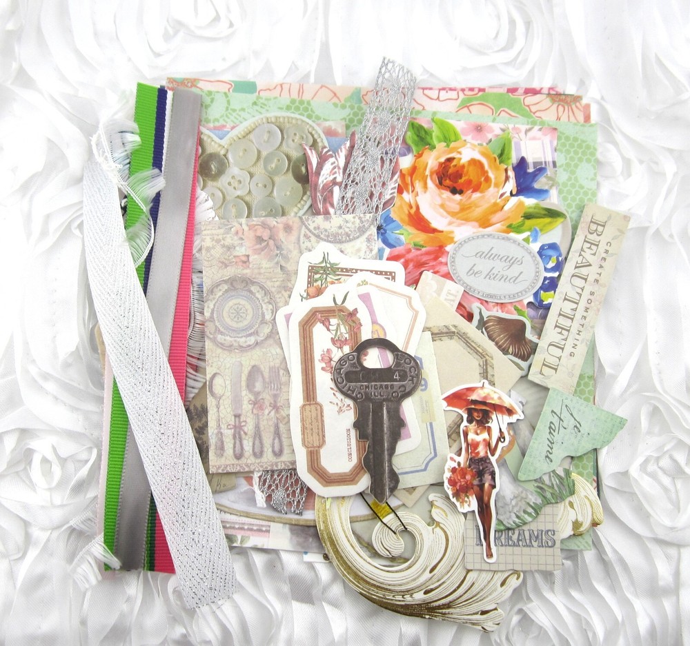 junk journal ephemera 50+ Piece Lot
