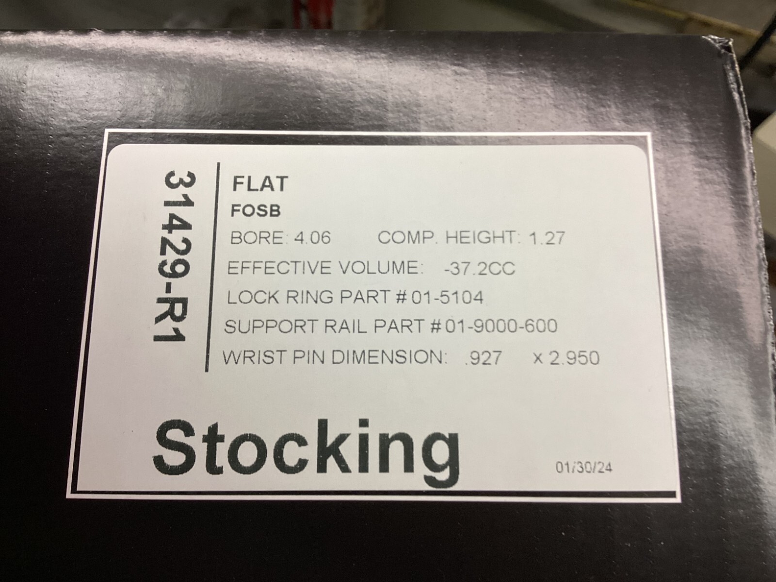 Diamond Pistons 31429-8 Small Block Ford 302/351 Inline Street Strip Dish Top