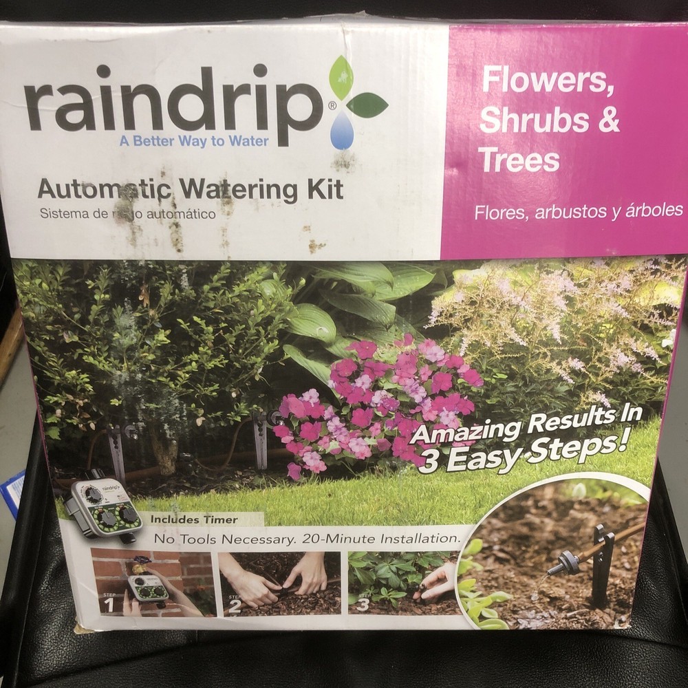 Raindrip Flower Shrub and Tree Kit with Timer Auto Watering S3