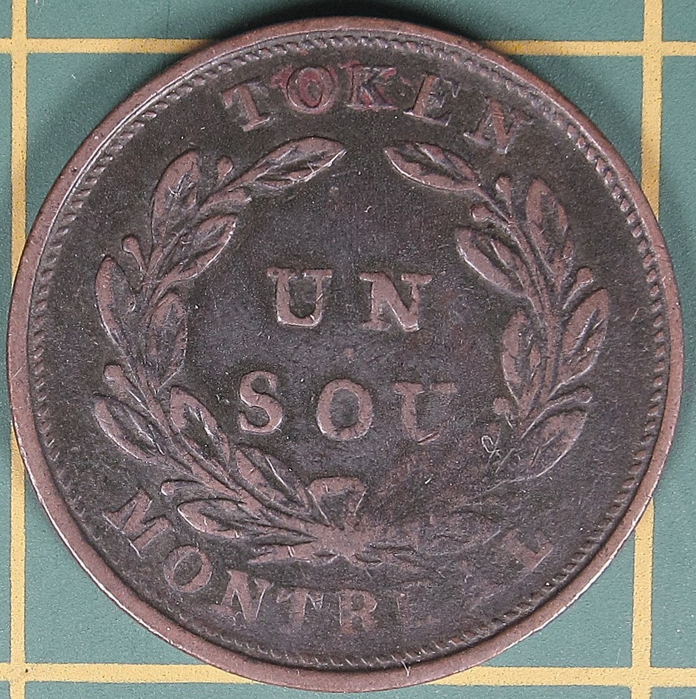 Lower Canada Un Sou token LC-29D1
