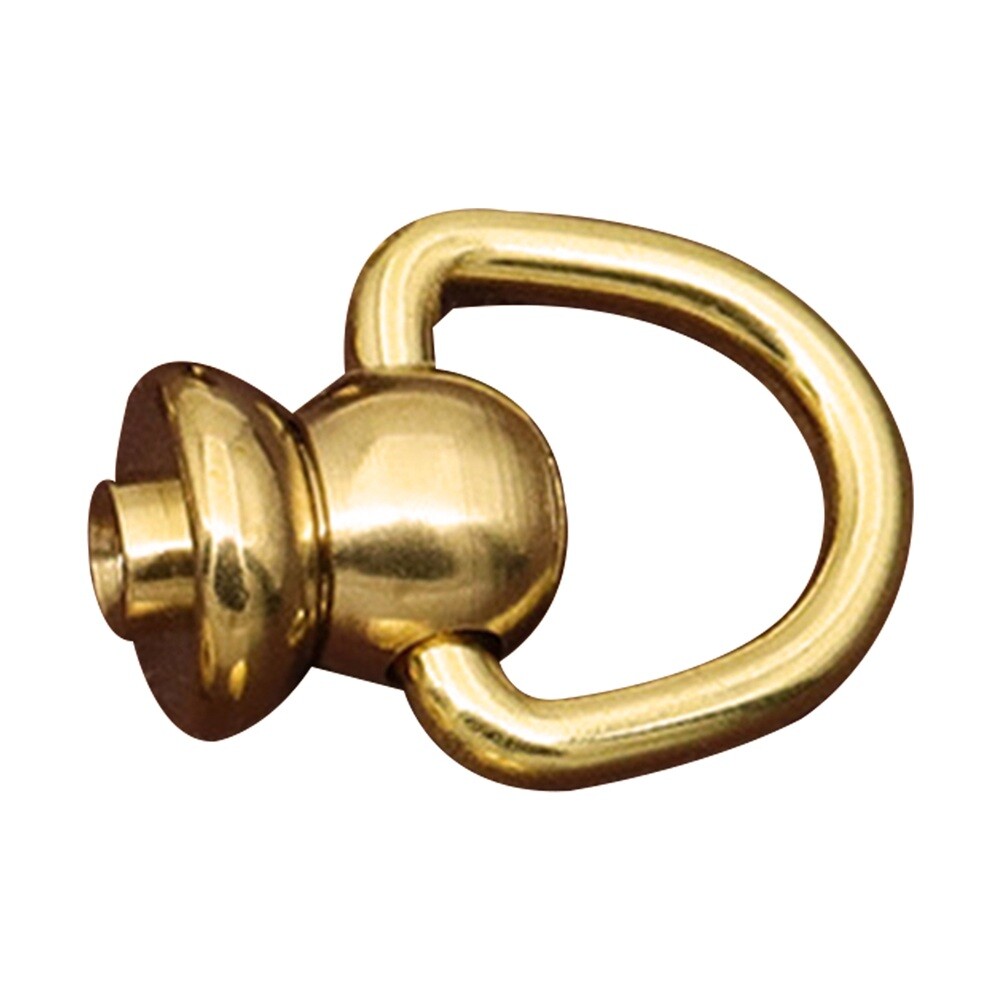 1pc Brass Ball Studs Rivets Ball Post with D/Triangle Ring Rivet Nail Rotatable