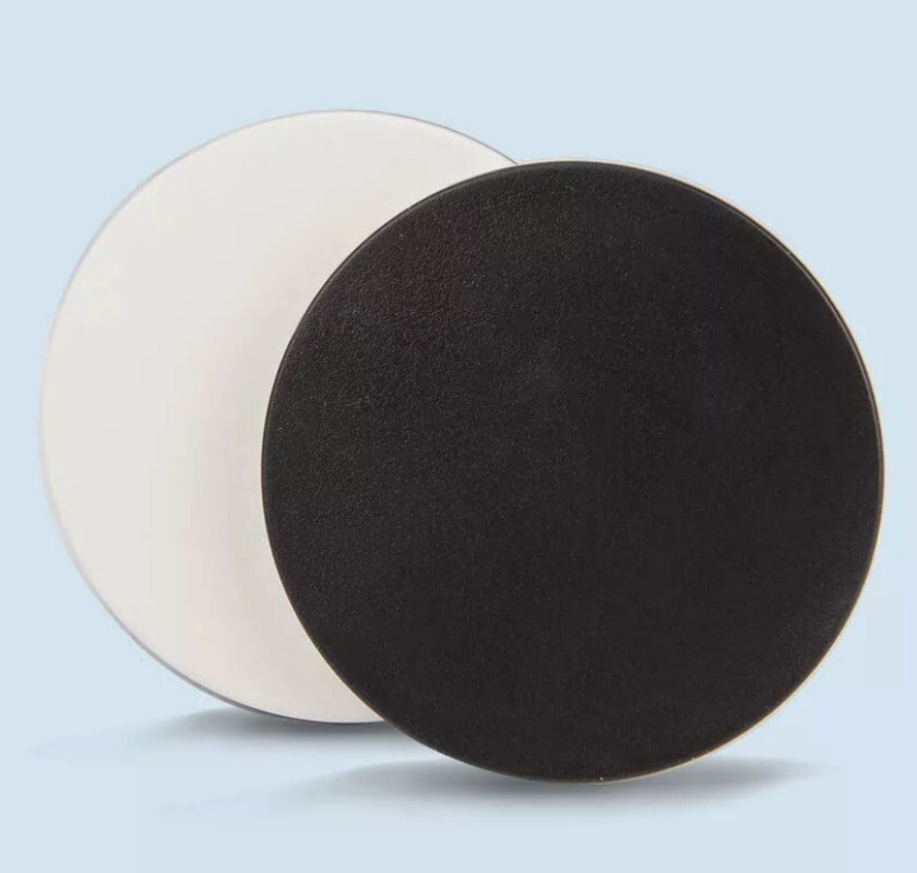 120mm Plastic Round Working Stage White Black Board for Stereo Microscope