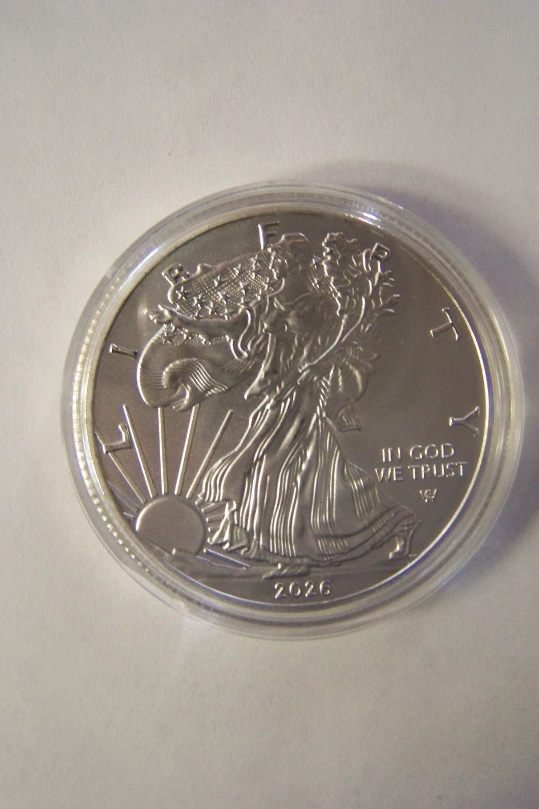 Replica American Eagle coin dated 2026....CONTAINS NO SILVER!