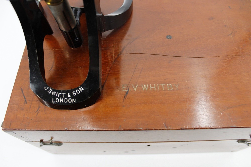 Col. E.V. Whitby’s Boxed Microscope by J.Swift & Son