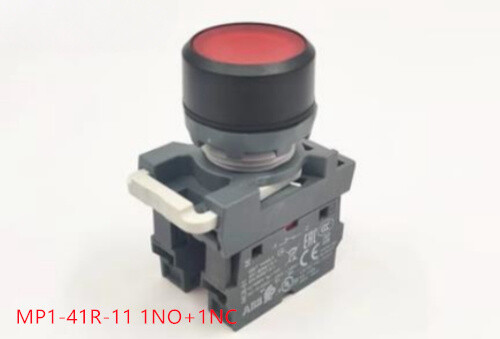 1PC New ABB Button Switch MP1-41R-11 1NO+1NC Self Reset Red