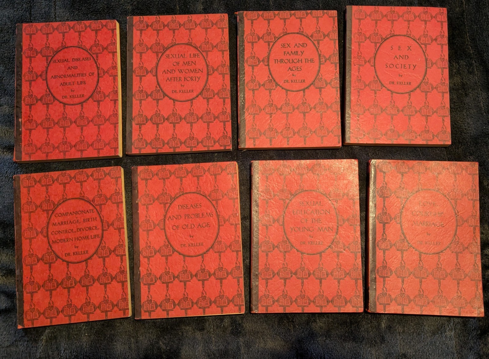 8  Books by Dr Keller "Sex and Society" Young Woman Roman Publishing 1928