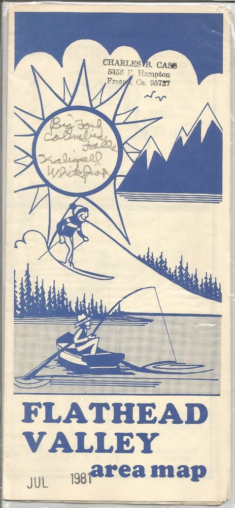 Flathead Valley area Map 1981