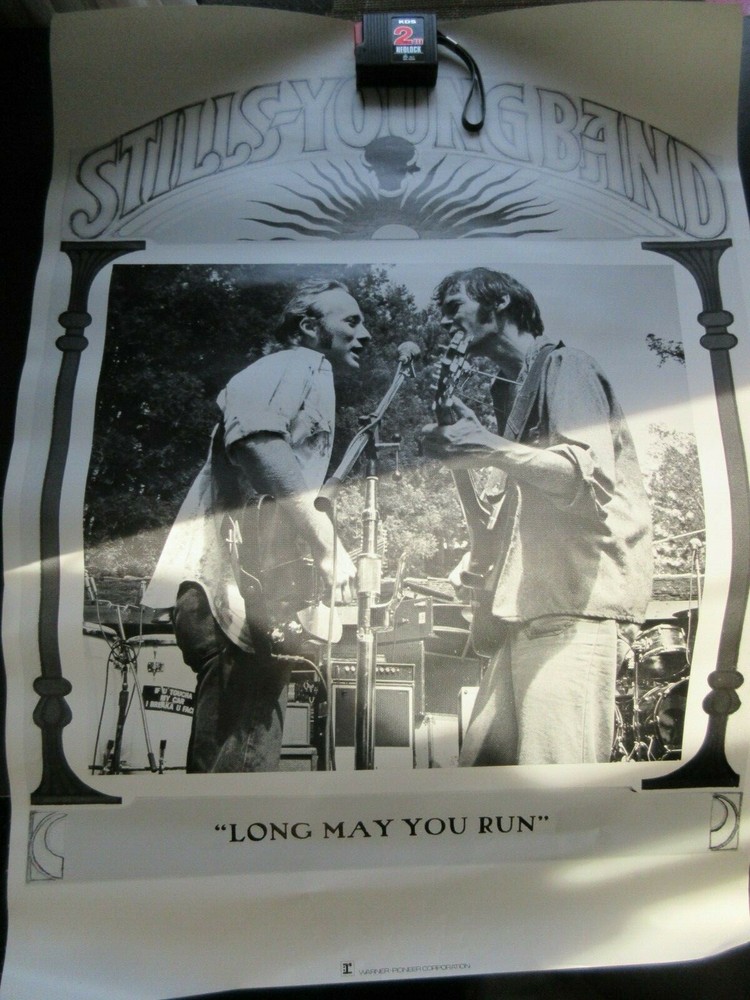 Stills Young Band Long May You Run Japan Promo Poster Neil Steven CSNY Buffalo