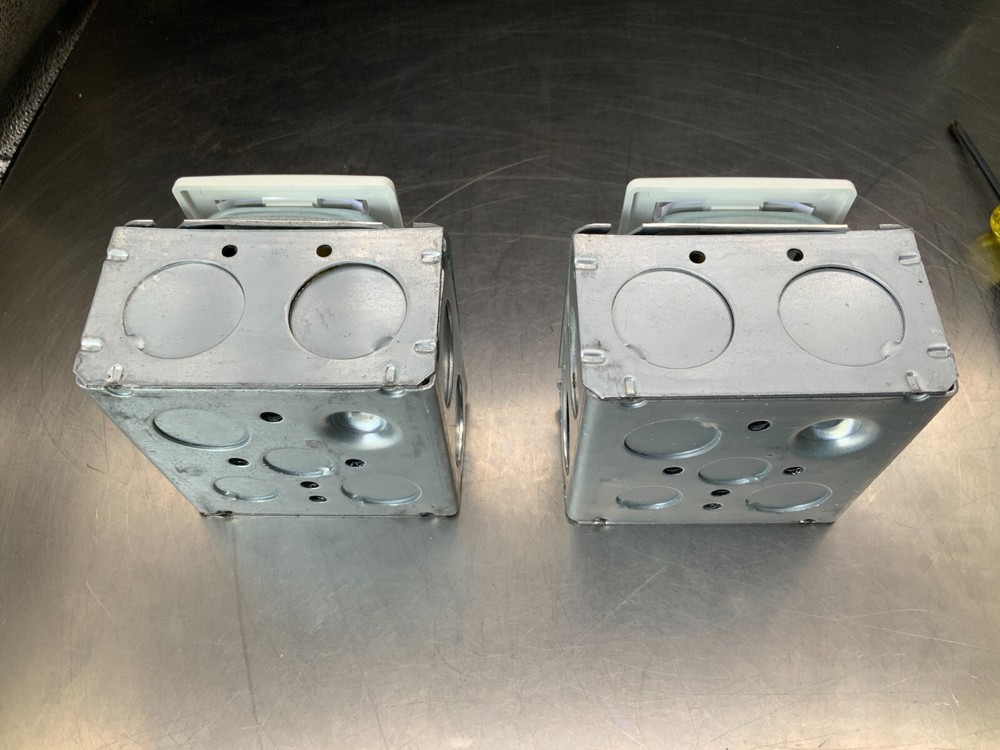 (2) Electrical Outlet Box with Siemon RJ45 Outlets